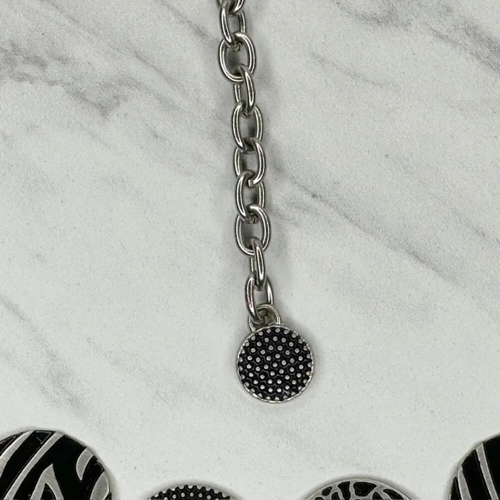 Chico's Animal Print Disc Chain Belt 2X/3X ✨